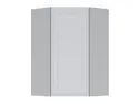 BRW Верхня кухонна шафа Verdi 60 см кутова ліва світло-сіра матова, гренола сірий/світло-сірий матовий FL_GNWU_60/95_L-SZG/JSZM фото thumb №1