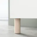 IKEA BESTÅ БЕСТО, комбинация для хранения с дверцами, белый / Бьёркёвикен / Межарп окл берёза, 120x42x74 см 694.214.42 фото thumb №5
