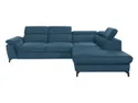 BRW Кутовий розкладний диван Алегра з ящиком для зберігання велюровий синій, Елемент 13 NA-ALEGRA-L-G2_B9CA45 фото thumb №9