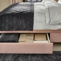 IKEA IDANÄS ИДАНЭС, кровать с отделением для хранения, Окрашенный в бледно-розовый цвет, 160x200 см 604.471.73 фото thumb №4