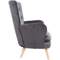 Кресло мягкое бархатное MEBEL ELITE SANTOS Velvet, Серый фото thumb №10