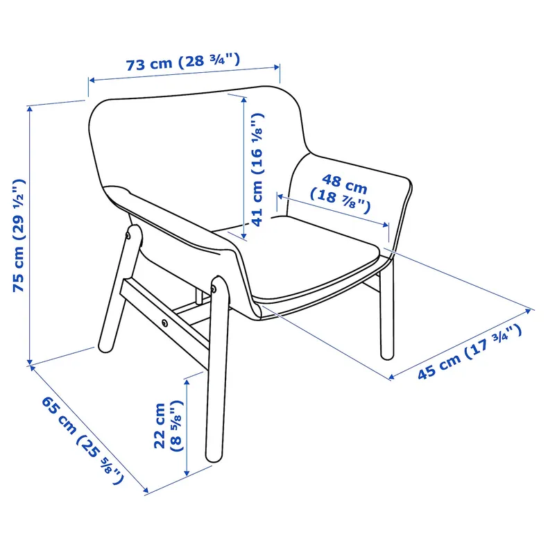 IKEA VEDBO ВЕДБУ, крісло, Гарматний світло-рожевий 405.522.21 фото №8