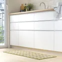 IKEA GÅNGSTIG ГОНГСТІГ, кухонний килимок, плоский тканий зелений/кремовий, 45x120 см 605.781.40 фото thumb №4