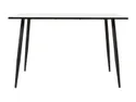 Стол обеденный BRW Saldes, 120х80 см, белый/черный WHITE фото thumb №2
