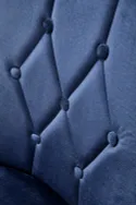 Кухонный стул HALMAR ROYAL черный/темно-синий фото thumb №9