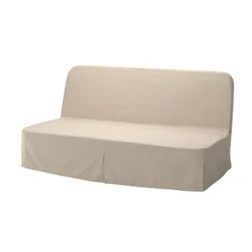 IKEA NYHAMN НИХАМН, 3-местный диван-кровать, Матрас с карманными пружинами/Naggen beige 594.946.17 фото