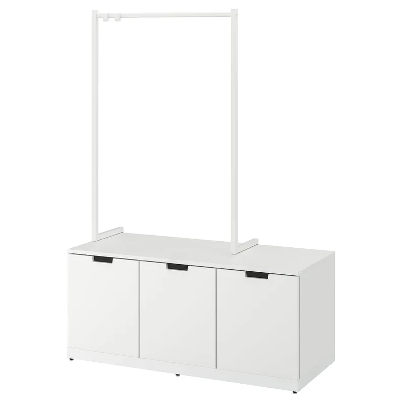 IKEA NORDLI НОРДЛІ, комод із 3 шухлядами, білий, 120x169 см 392.951.38 фото №1