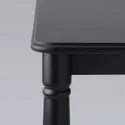 IKEA DANDERYD ДАНДЕРЮД / EBBALYCKE ЕББАЛЮККЕ, стіл+4 стільці, чорний / Idekulla бежевий, 130 см 595.601.17 фото thumb №3