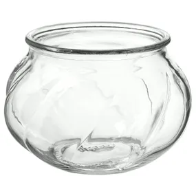 IKEA VILJESTARK ВИЛЬЕСТАРК, ваза, прозрачное стекло, 8 см 003.397.94 фото