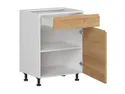 BRW Sole кухонный базовый шкаф 60 см правый с ящиком дуб арлингтон, альпийский белый/арлингтонский дуб FH_D1S_60/82_P/SMB-BAL/DAANO фото thumb №3