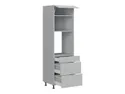 BRW Top Line 60 см навесной кухонный шкаф с ящиками серый глянец, серый гранола/серый глянец TV_DPS_60/207_2SMB/SMB/O-SZG/SP фото thumb №3