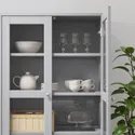 IKEA HAVSTA ХАВСТА, комбін д / зберіг зі склян дверцятами, сірий, 203x47x212 см 492.659.23 фото thumb №10