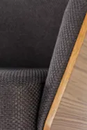 Мягкое кресло HALMAR CHILLOUT серый / американский орех / черный фото thumb №8