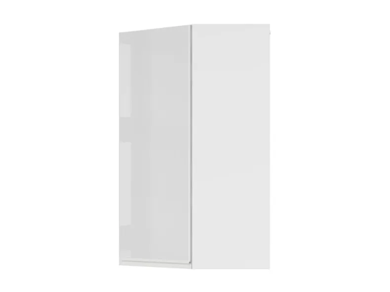 BRW Угловой верхний кухонный шкаф Sole 60 см левый белый глянец, альпийский белый/глянцевый белый FH_GNWU_60/95_L-BAL/BIP фото №2