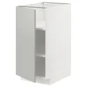 IKEA METOD МЕТОД, підлогова шафа з полицями, білий / Хавсторп світло-сірий, 40x60 см 395.379.86 фото thumb №1