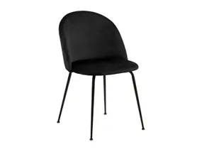 BRW Крісло з оксамитовою оббивкою Luis чорне DUBLIN_BLACK_50 фото