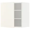 IKEA METOD МЕТОД, шафа навісна із полицями, білий / ВАЛЛЬСТЕНА білий, 60x60 см 795.072.56 фото thumb №1