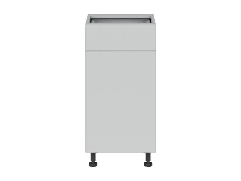 BRW Кухонный базовый шкаф Top Line 40 см левый с ящиком soft-close светло-серый матовый, греноловый серый/светло-серый матовый TV_D1S_40/82_L/STB-SZG/BRW0014 фото №1
