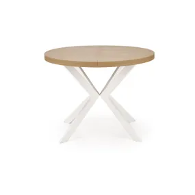 Розкладний стіл HALMAR PERONI 100-250x100 см золотий дуб - білий фото