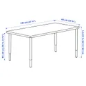 IKEA LAGKAPTEN ЛАГКАПТЕН / OLOV ОЛОВ, письмовий стіл, Чорний/коричневий/чорний, 120x60 см 794.170.29 фото thumb №8