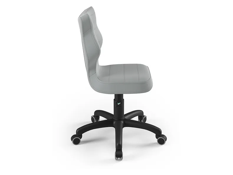 BRW Детский настольный стул серого цвета размер 4 OBR_PETIT_CZARNY_ROZM.4_VELVET_03 фото №2