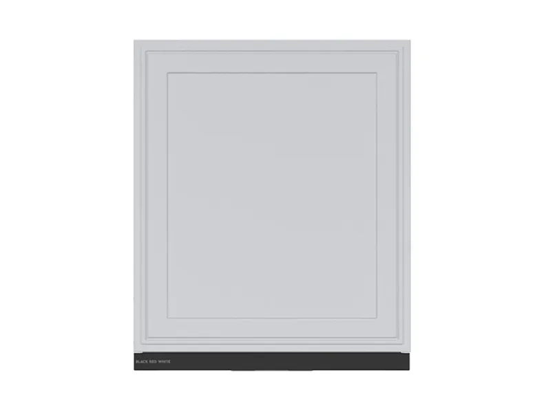 BRW Кухонна шафа Verdi 60 см з витяжкою правая світло-сіра матова, гренола сірий/світло-сірий матовий FL_GOO_60/68_P_FL_BRW-SZG/JSZM/CA фото №1