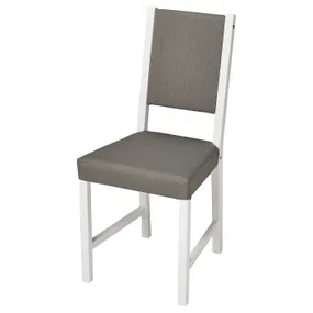 IKEA STEFAN СТЕФАН, стул, белый / серо-бежевый 905.752.01 фото