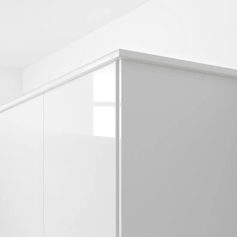IKEA FÖRBÄTTRA ФОРБЕТТРА, декоративна планка закруглена, глянцевий білий, 221 см 503.974.80 фото №5