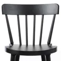 IKEA NORRARYD НОРРАРЮД, барний стілець зі спинкою, чорний, 74 см 003.977.36 фото thumb №7