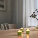 IKEA LÖVSKOGSLUND ЛЁВСКОГСЛУНД, ароматическая свеча в стакане, яблоко/светло-желтый, 12 часов. 305.941.51 фото thumb №3