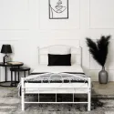 Ліжко односпальне металеве MEBEL ELITE GRIFFIN, 90x200 см, Білий фото thumb №3