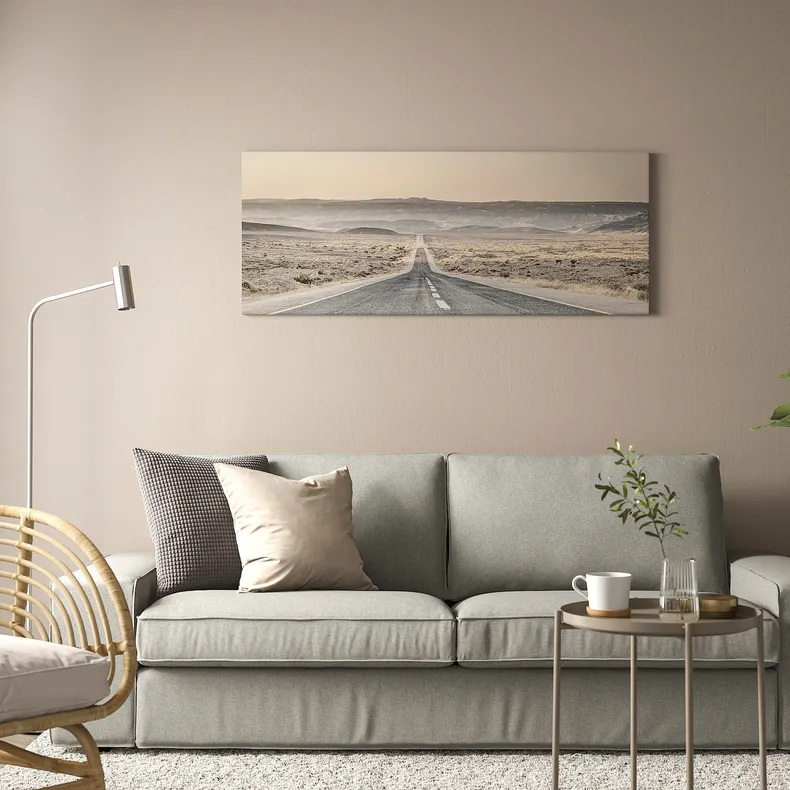 IKEA PJÄTTERYD ПЬЕТТЕРИД, картина, автомагистраль, 140x56 см 005.681.20 фото №2