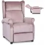 Крісло реклайнер оксамитове MEBEL ELITE SIMON Velvet, рожевий фото