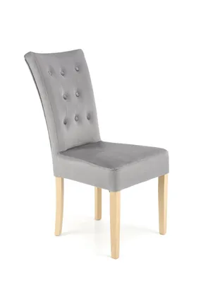 Кухонный стул HALMAR VERMONT медовый дуб/серый фото