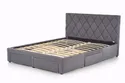 Двуспальная кровать HALMAR С ящиками Betina 160x200 см серый фото thumb №7