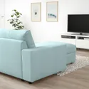 IKEA VIMLE ВІМЛЕ, кутовий диван, 5-місний з кушеткою, з широкими підлокітниками / САКСЕМАРА світло-синій 294.018.27 фото thumb №3