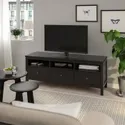 IKEA HEMNES ХЕМНЭС, тумба под ТВ, на ножках, черно-коричневый, 148x47x57 см 502.970.46 фото thumb №2