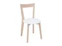 BRW М'яке крісло з екошкіри Ikka біле, Eco Soft 1 Білий/дуб Сонома TXK_IKKA-TX069-1-ECO_SOFT_1_WHITE фото thumb №1