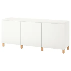 IKEA BESTÅ БЕСТО, комбинация для хранения с дверцами, белый / Вястервикен / Улларп белый, 180x42x74 см 194.217.41 фото