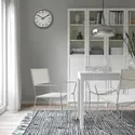 IKEA HÖGALT ХЕГАЛТ, стілець, сріблястий / дльвсборгський бежевий 505.514.24 фото thumb №3