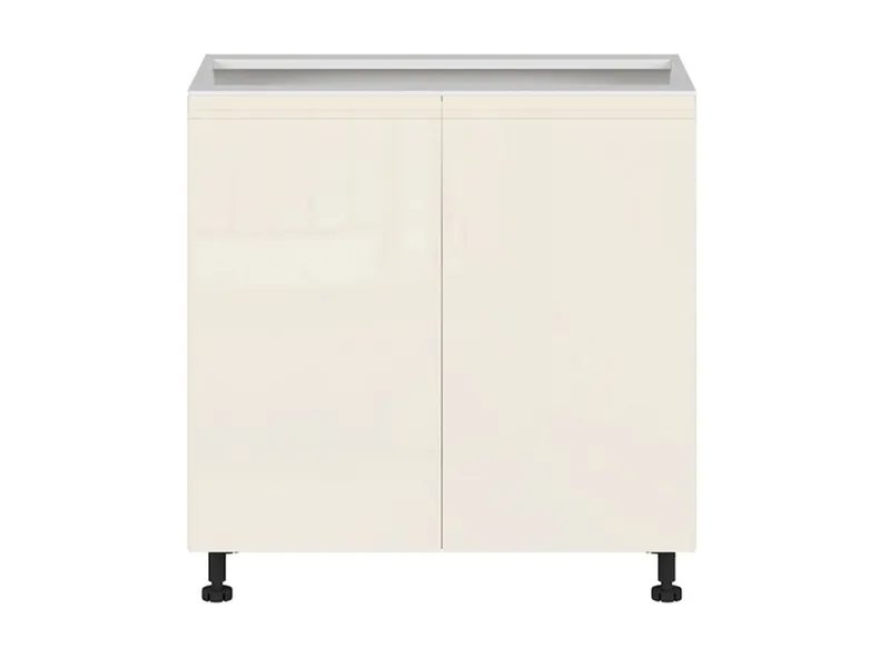 BRW Двухдверный кухонный шкаф Sole 80 см под мойку магнолия глянец, альпийский белый/магнолия глянец FH_DK_80/82_L/P-BAL/XRAL0909005 фото №1