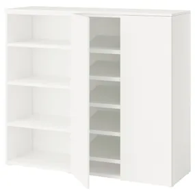 IKEA PLATSA, тумба для обуви, Белый/фондовый белый, 140x42x123 см 595.858.77 фото