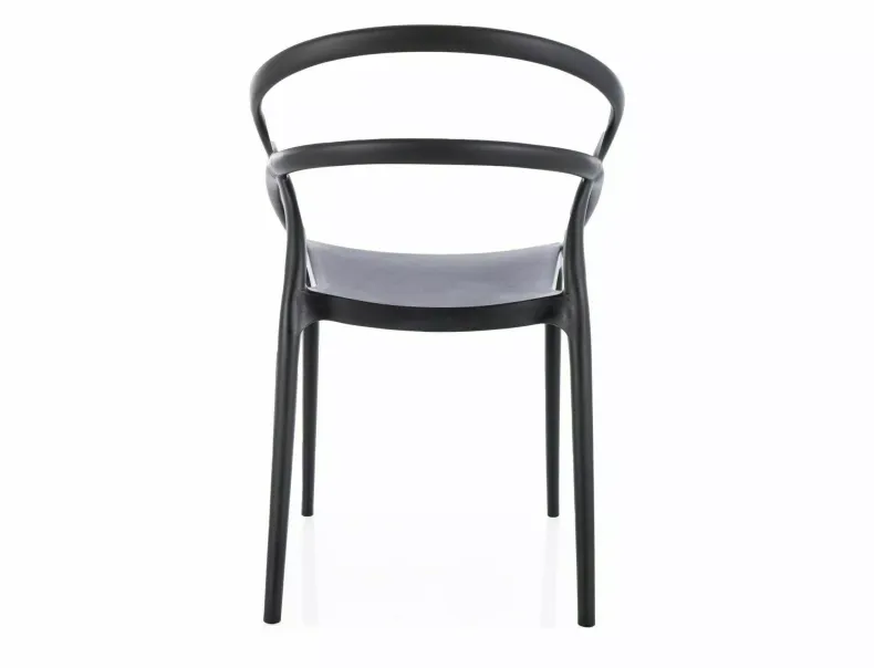 Кухонный стул SIGNAL Glis, пластик: черный фото №4