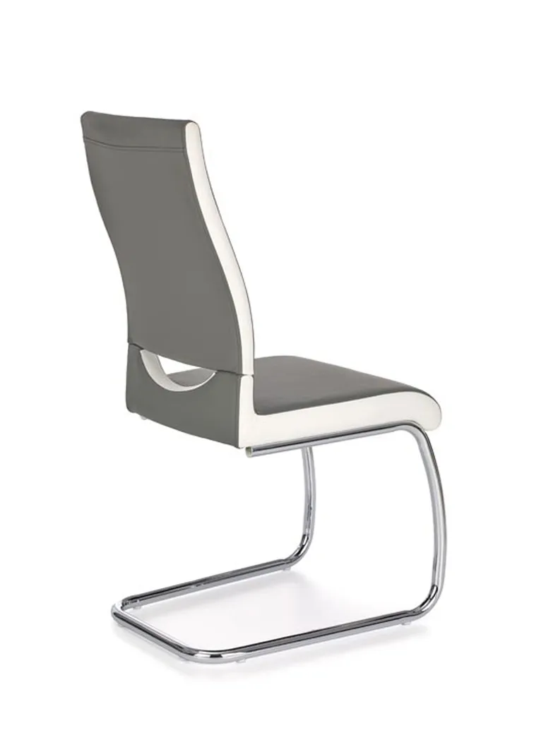 Кухонний стілець HALMAR K259 сірий/білий фото №2