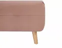Диван-кровать раскладной бархатный SIGNAL SPIKE Velvet, античный розовый фото thumb №4
