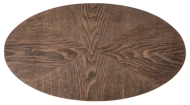 Журнальный стол из дерева HALMAR DELPHI, 48x26 см, орех / каркас из металла: черный фото №2
