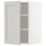 IKEA METOD МЕТОД, шафа навісна із полицями, білий / світло-сірий Lerhyttan, 40x60 см 194.589.56 фото