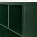 IKEA KALLAX КАЛЛАКС, стелаж із основою, темно-зелений/чорний, 147x39x94 см 995.635.81 фото thumb №2