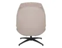 Крісло м'яке поворотне SIGNAL GISELLE, тканина + екошкіра: античний рожевий фото thumb №4