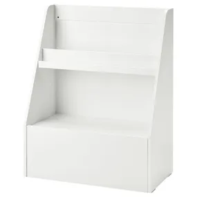 IKEA BERGIG БЕРГІГ, стенд для книг з відд д/зберігання, білий 004.727.02 фото